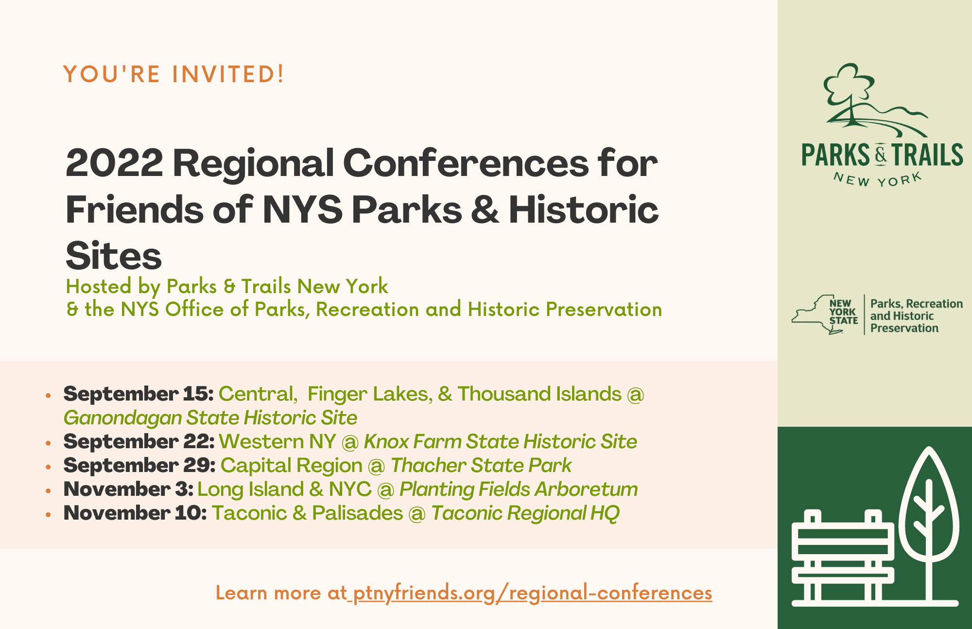 Invitation to Regional Conferences for Friends Groups